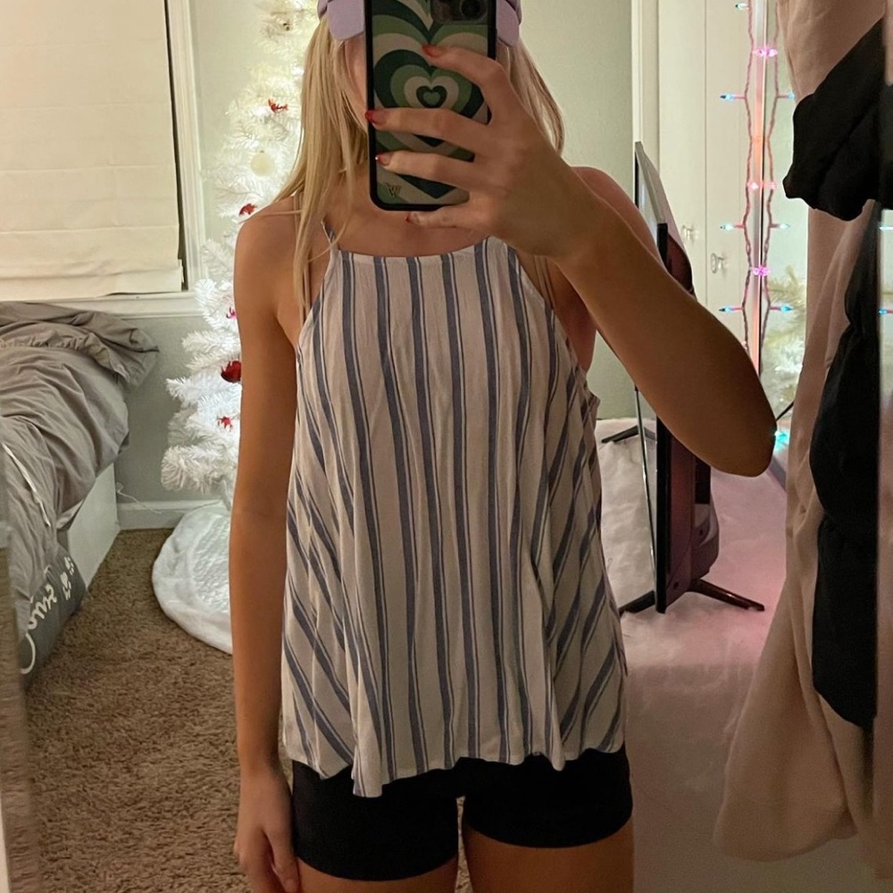 American Eagle Striped Tank Top
